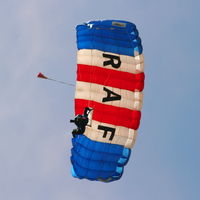  - RAF Falcons parachute display team at the Cosford Air Show - by Chris Hall
