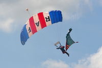  - RAF Falcons parachute display team at the Cosford Air Show - by Chris Hall