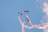  - RAF Falcons parachute display team at the Cosford Air Show - by Chris Hall