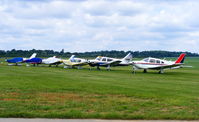  - parked on the grass at Turweston - by Chris Hall