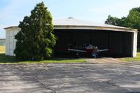  @ Smith Field Airport - Unique roundhouse style hangar. - by Bob Simmermon