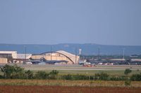 - Dyess Air Force Base flight line and hangers - B-1B's of the 7th Bomb Wing - by Zane Adams