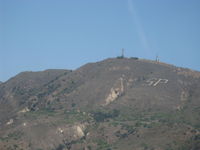  - 2,263' South Mountain from N406L, Note prominent SP for Santa Paula - by Doug Robertson