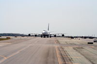  - 744 on taxiway BRAVO KLAX - by Mark Kalfas