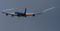  - A340 departing 25R KLAX (enhanced photo) - by Mark Kalfas