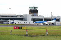  - Leeds Bradford Airport tower and terminal - by Chris Hall