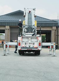  - fire truck at Andrews AFB - by J.G. Handelman
