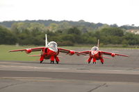  - A pair of Folland Gnats taxying out to the runway - by Eric.Fishwick