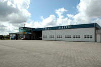  - Texel airport tower and hangar. - by Henk van Capelle