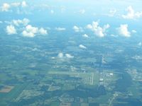  @ Warsaw Municipal Airport - Looking south from 10000' - by Bob Simmermon