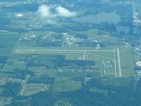  @ Warsaw Municipal Airport - Looking south from 10000' - by Bob Simmermon