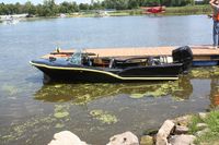  - Glasstron Fireflite in Batman colors at Vette's Seaplane Base - by Timothy Aanerud
