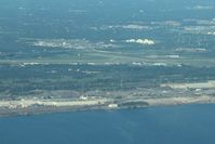  @ Gary/chicago International Airport - Looking south from over Lake Michigan. - by Bob Simmermon
