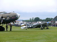 - Nice line-up at the Flying Legends 2009 with two B-17's - by Alex Smit