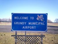  @ Grundy Municipal Airport - Welcome sign at Grundy Airport - by Jon Raines