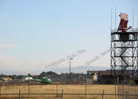  @ Stockton Metropolitan Airport - Radar & comm antenea, Altamont fire in distance - by phredshome