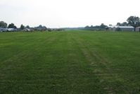  - Looking down RWY 9 during EAA fly-in. - by Bob Simmermon