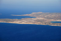  @ Karpathos Island National Airport - Karpathos Airport seen from OE-LNT on service OS9123 (VIE-AOK) - by Chris J