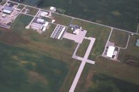  @ Fulton County Airport - View of the ramp and facilities from 4500' - by Bob Simmermon