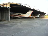  @ Fremont Airport - Uniquely built hangers - by Bob Simmermon