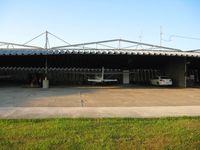  @ Fremont Airport - Uniquely built hangers - by Bob Simmermon