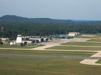  @ Muskegon County Airport - View of the ramp and facilities - by Bob Simmermon