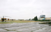  - Öcsény Airport - Receiving building and directing tower and the agricultural airplane devices being stationed at the area. - by Attila Groszvald-Groszi