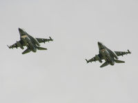  - 2 Belgian A.F. F-16's FA-109 & FA-117 at the RAF Valley Families Day - by Chris Hall