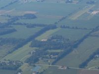  @ 82OI - Two farm strips end-to-end, the further one is not listed in the registry. - by Bob Simmermon