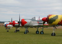  - TEAM OSPREY WITH YAK-18T ON THE END. POPHAM RUSSIAN AIRCRAFT FLY-IN - by BIKE PILOT