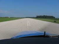  @ Fulton County Airport - Looking east down RWY 9 - by Bob Simmermon