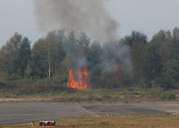  - BUSH FIRE JUST OUTSIDE THE NORTH EASTERN EDGE OF THE AIRFIELD, UNFORTUNATELY NOT AN UNCOMMON SITE I'VE SEEN FOUR IN THE LAST YEAR SOME ARE BELEIVED TO BE DELIBERATELY STARTED.  - by BIKE PILOT