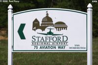  @ Stafford Regional Airport - The road sign, and a good thing too; its a little off the beaten path - by Paul Perry