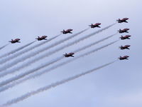  - The Red Arrows at the Airbus families day - by Chris Hall