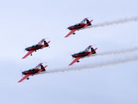  - The Blades Aerobatic Team at the Airbus families day - by Chris Hall