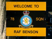  - 78 Sqn sign at RAF Benson - by Chris Hall