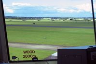  - The view across the airfield to the NE from RAF Leeming's control tower. - by Malcolm Clarke