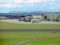 - A view east toward the Cleveland Hills from RAF Leemings control tower. - by Malcolm Clarke