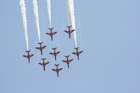  - Red Arrows displaying at the Coford Airshow - by Chris Hall