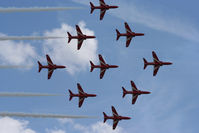  - Red Arrows displaying at the Coford Airshow - by Chris Hall
