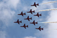  - Red Arrows displaying at the Coford Airshow - by Chris Hall