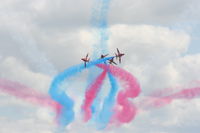  - Red Arrows displaying at the Coford Airshow - by Chris Hall