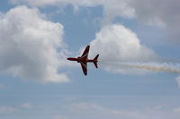  - Red Arrows displaying at the Cosford Airshow - by Chris Hall