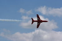  - Red Arrows displaying at the Cosford Airshow - by Chris Hall