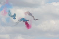  - Red Arrows displaying at the Cosford Airshow - by Chris Hall