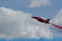  - Red Arrows displaying at the Cosford Airshow - by Chris Hall