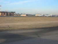  @ Clark Regional Airport - Looking NW towards Honaker's ramp and the T-hangers. - by Bob Simmermon