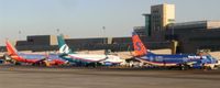  - The three airlines service the Hubert H. Humphrey terminal at MSP for the 2009-10 winter season. - by Kreg Anderson