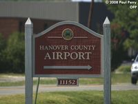  @ Hanover County Municipal Airport - Entrance Sign for Hanover - by Paul Perry