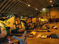  - Aerospatiale Gazelle AH.1's in storage at RAF Shawbury - by Chris Hall